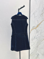 Sleeveless Velvet Dress