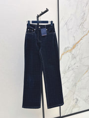 Monogram Velvet Trousers