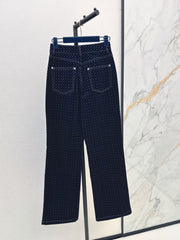 Monogram Velvet Trousers