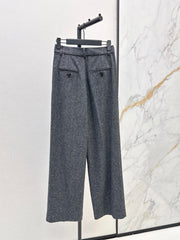 Grey Wool Trousers