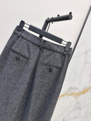Grey Wool Trousers