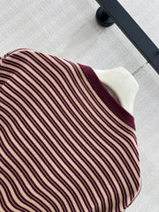 Color-Block Striped Wool Sweater