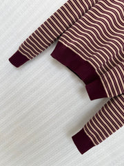 Color-Block Striped Wool Sweater