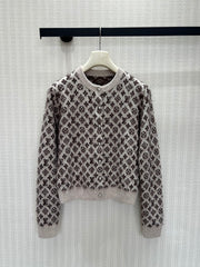 Vintage-Style Knit Cardigan