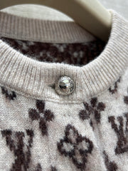 Vintage-Style Knit Cardigan