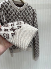 Vintage-Style Knit Cardigan