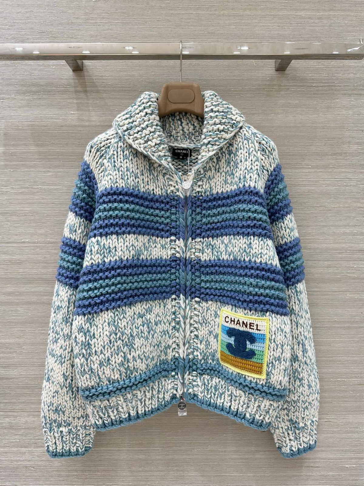 Chunky knit crochet sweater oversized coat