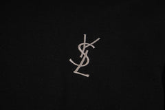 Chest embroidered crew neck T-shirt