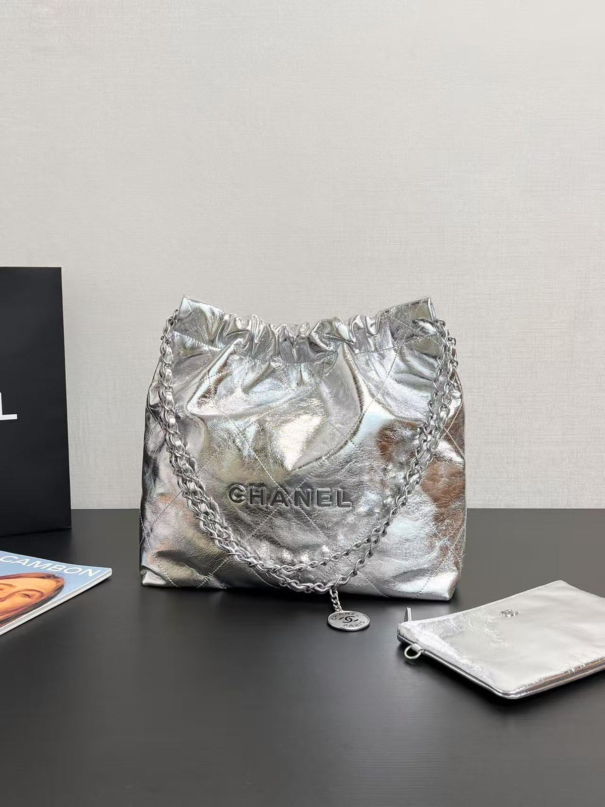 silver bag