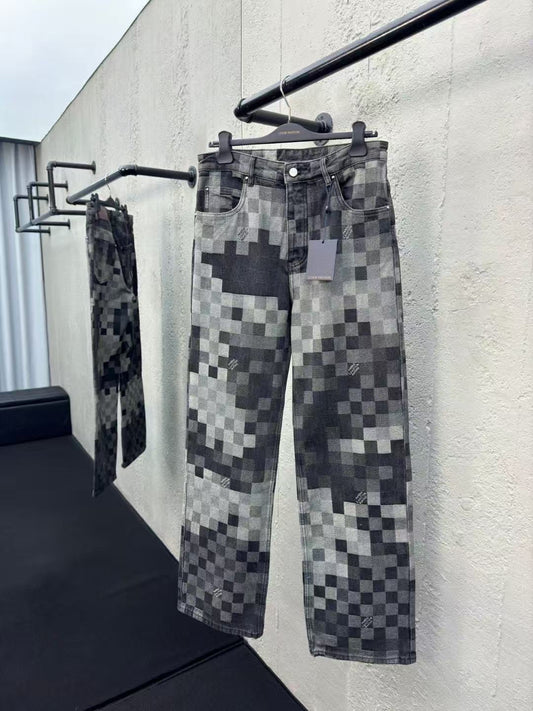 Checkerboard Mosaic Jeans