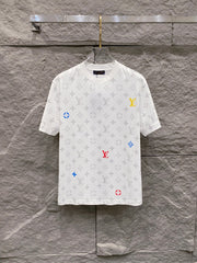 Colorful printed short sleeves