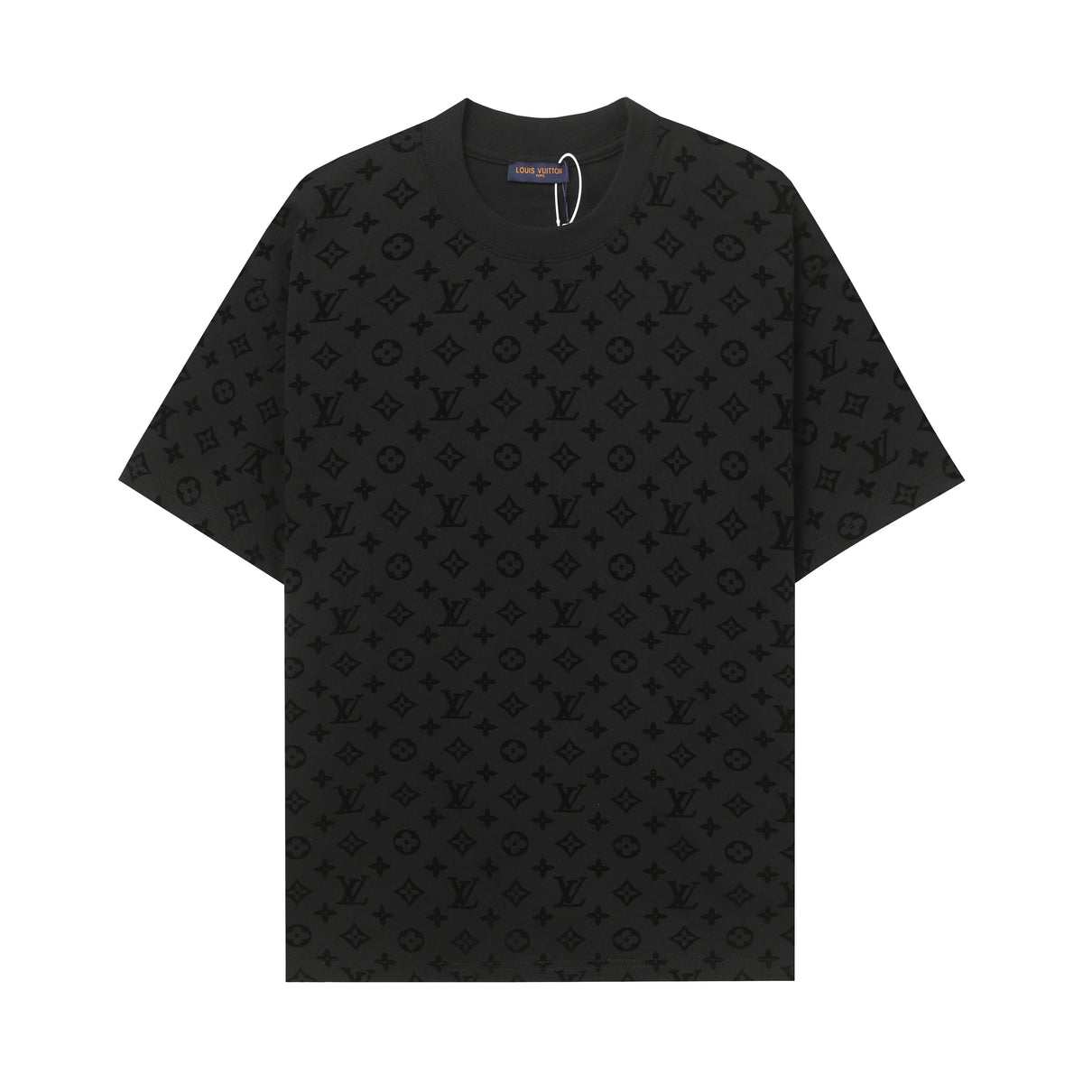 Flocked short sleeves
