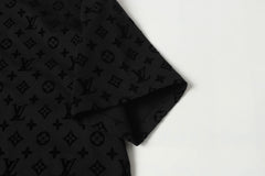 Flocked short sleeves