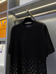 Gradient decorative short sleeves