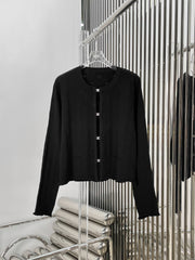 Diamond button knitted cardigan