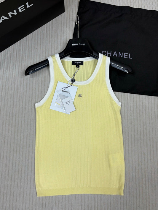Color Block Crew Neck Vest