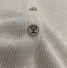 round neck button bamboo hemp knit Slim cardigan