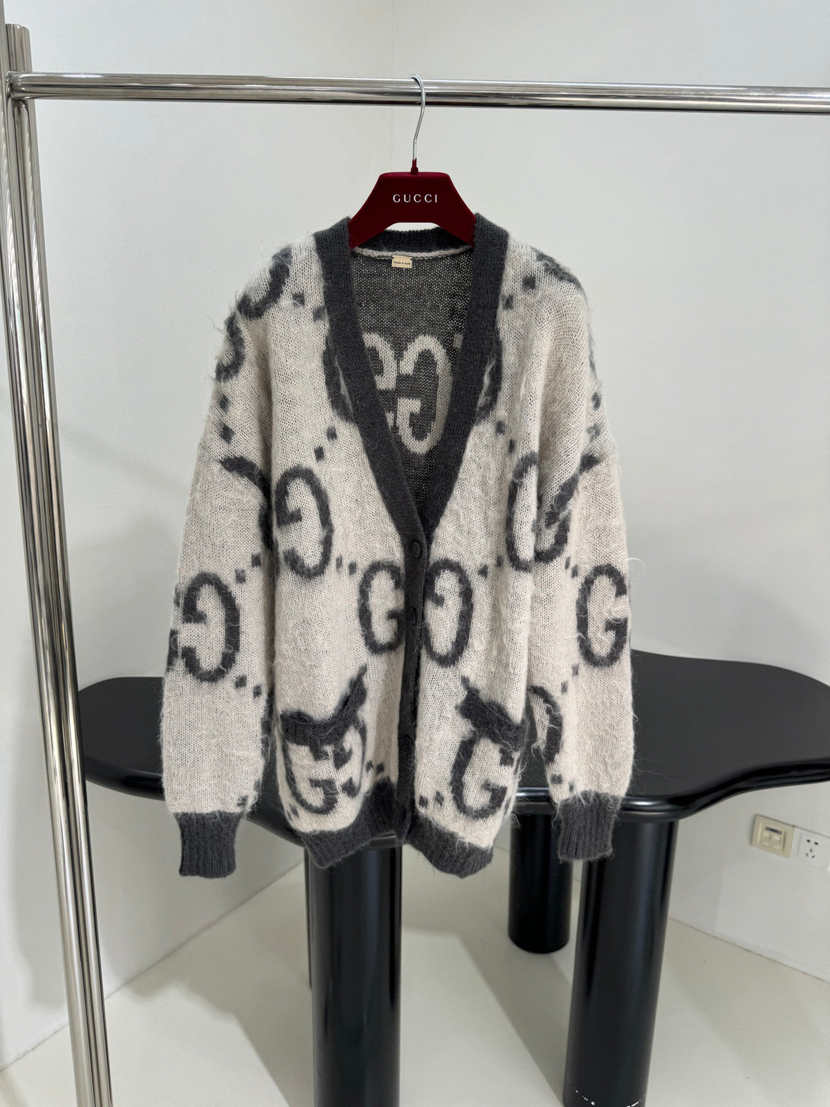 Mohair Double-Sided Cardigan