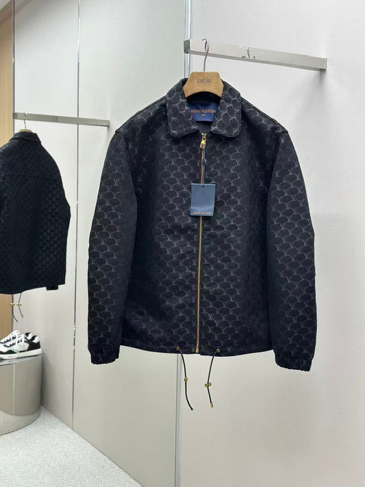 Waisted Jacquard Jacket