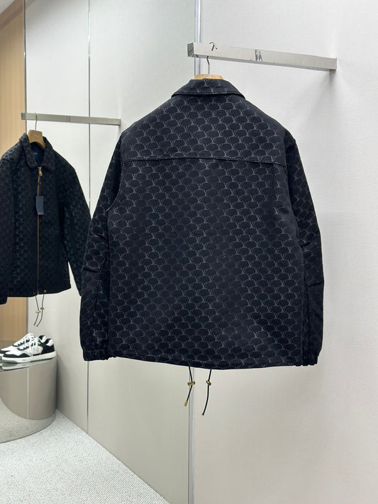 Waisted Jacquard Jacket