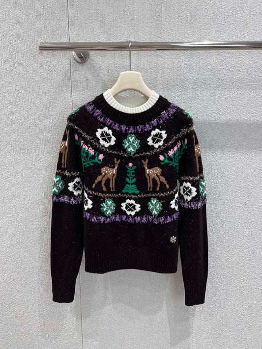 Reindeer and Christmas Tree Sweater