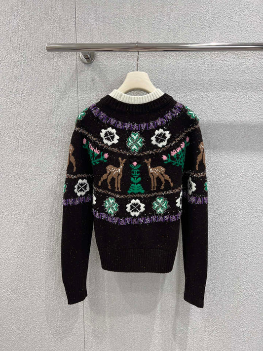 Reindeer and Christmas Tree Sweater