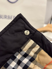Quilted Nylon Corduroy Short Cotton Jacket