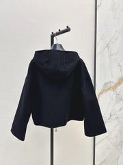 Reversible zip-up hooded jacket