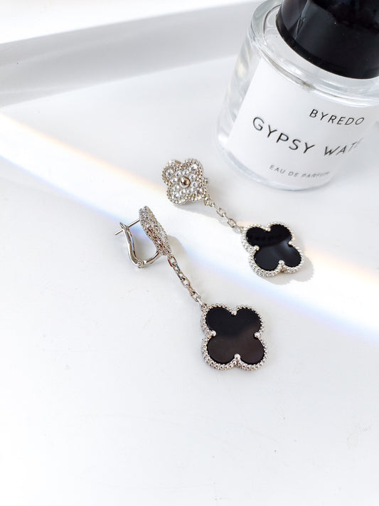 Four-leaf clover earrings