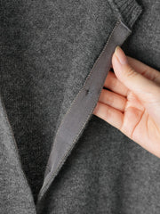 Classic Crew Neck Knit Cardigan
