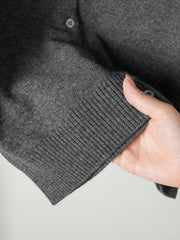 Classic Crew Neck Knit Cardigan