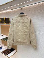 Embossed Denim Jacket