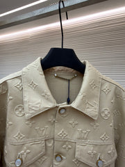 Embossed Denim Jacket