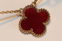 Red agate necklace