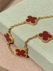 Red agate necklace