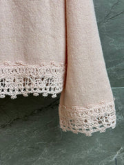 Peter Pan Collar Lace Cardigan