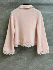 Peter Pan Collar Lace Cardigan