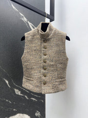 High-end retro-style vest