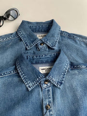 Embroidered Denim Shirt Jacket