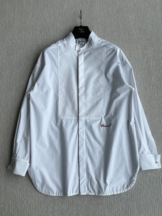 Mid-length patchwork shirt