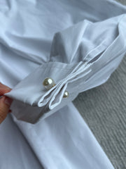 Mid-length patchwork shirt