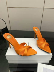 High-heeled sandals