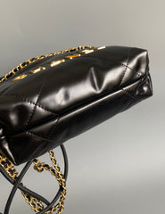 Mini Black &amp; Gold Chain Bag