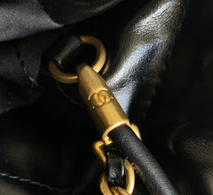 Mini Black &amp; Gold Chain Bag