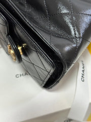"Mandarin Duck" Chain Bag — Black Mini