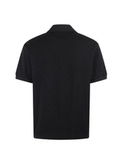 Short-Sleeve Top with Pearl-Embroidered Checkerboard Pattern