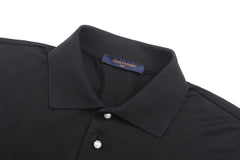 Short-Sleeve Top with Pearl-Embroidered Checkerboard Pattern