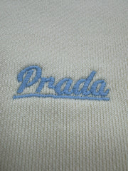 Pale yellow ribbed crew neck short-sleeved shirt