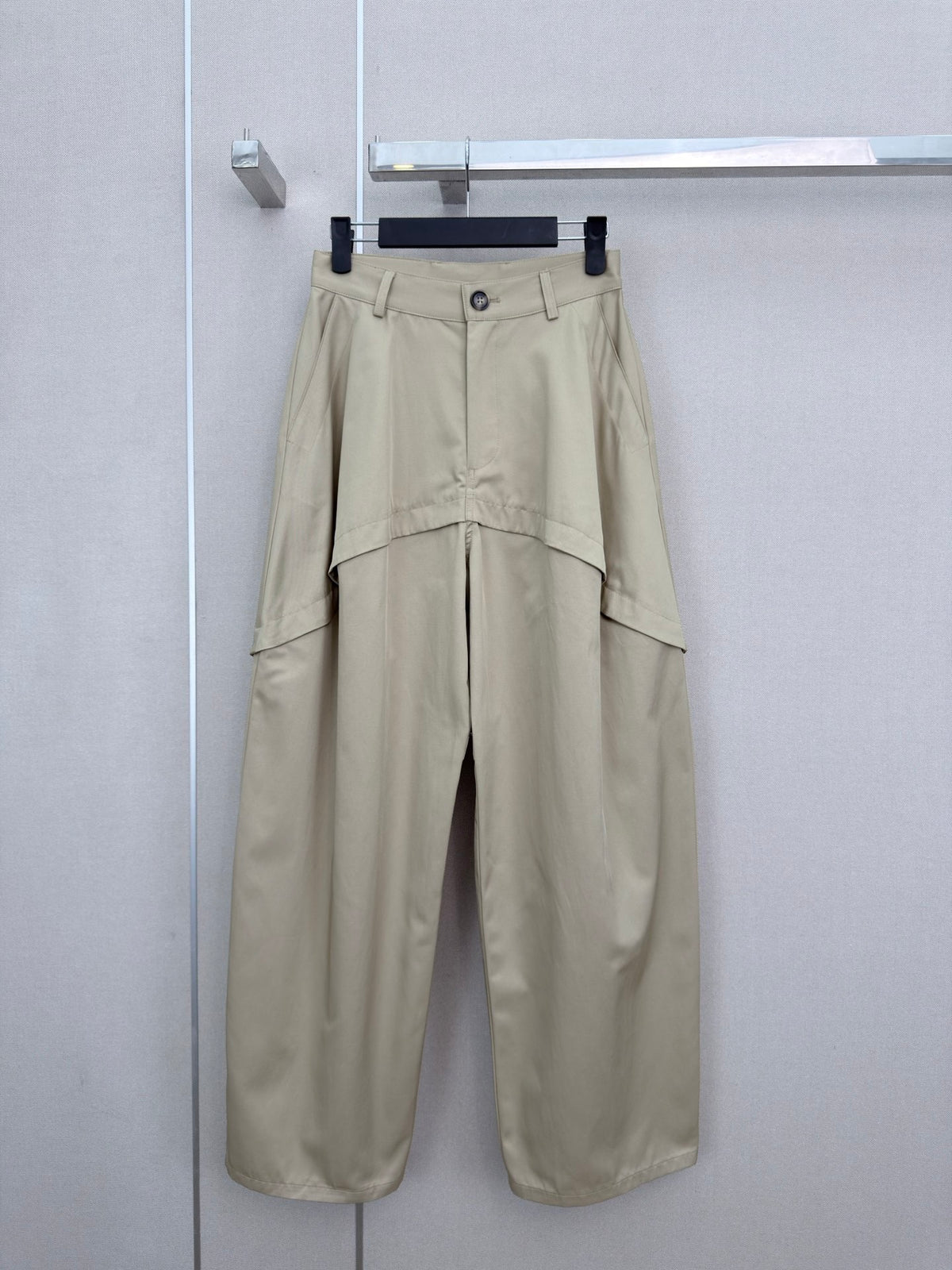 Deconstructed Wide-Leg Pants