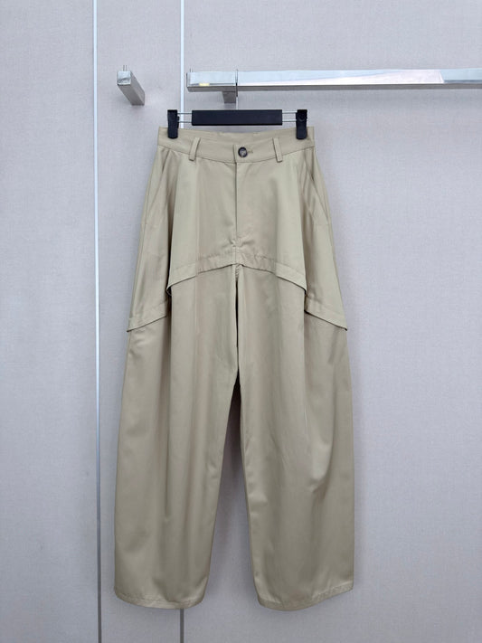 Deconstructed Wide-Leg Pants